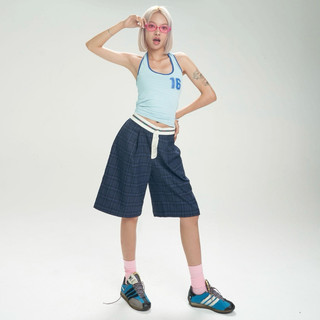 Quần ERRORIST Ultra Capri lửng dáng suông – Đỏ/Xanh