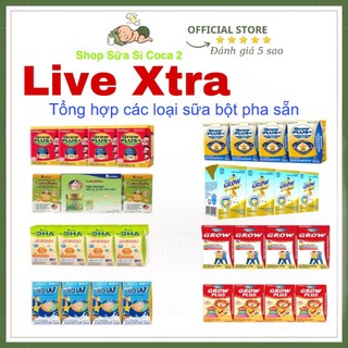  Tổng hợp 1 lốc hộp sữa pha sẵn Abbot,Vinamilk,Colosbaby,Nutifood,Abbot Grow,Pediasure 110/180ml date mới