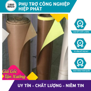  Teflon (PTFE);0.13mm x1000mm x 1000mm Vải Chịu Nhiệt Tốt, Có Keo | TAROHOKO