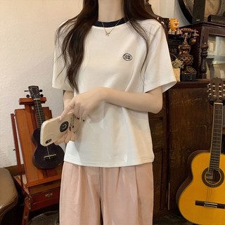 Áo Thun Nữ Tay Lỡ Thêu Chữ  Chất Tổ Ong Gạo Thoáng Mát Và Không Nhăn Nhàu local brand PROTEX