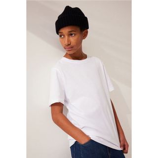 Áo phông màu trắng hm h&m auth cho bé 4-16y