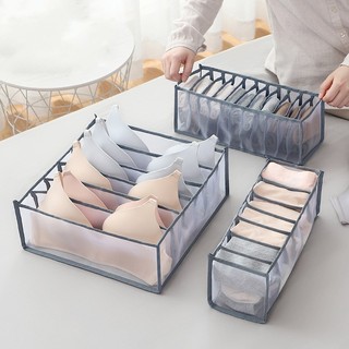 Túi vải đựng đồ lót tất nhiều ngăn tiện dụng hộp vải chia ô đựng đồ để tủ quần áo Y3-111