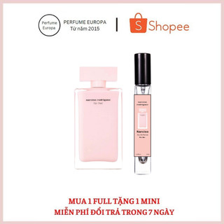  Nước Hoa mini dành cho Nữ Narciso Rodriguez For Her màu hồng nhạt 10ml  Tách từ chai fullsize  