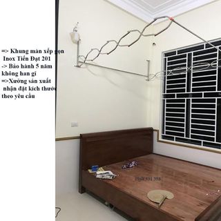 Khung màn inox xếp gọn 1m8 1m6 2m2 2m