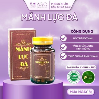 Mãnh Lực Đà tăng cường sức khỏe sinh sản nam, x9 tinh trùng vô sinh hiếm muộn nam giới (60 viên) ..