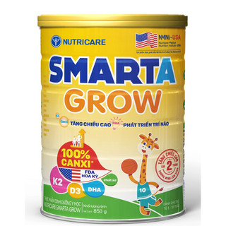 Sữa Nutricare Smarta Grow tăng chiều cao, phát triển trí não 850gam