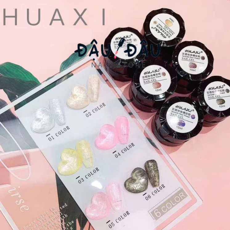 Gel vẽ ánh trai Huaxi chính hãng - Hu sơn gel Huaxi ngọc trai sang trọng