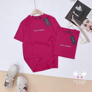 Áo thun nữ form vừa màu HỒNG SEN, in chữ DOLICE, chất vải cotton 100% thoáng mát, co giãn 4 chiều, mềm mịn.