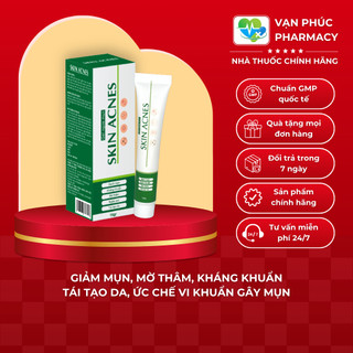 Kem Giảm Mụn Và Mờ Thâm, Ngăn Ngừa Mụn Tái Phát, Phục Hồi Làn Da Khỏe Mạnh Skin Acnes Gia Phát Pharma 18gr/tuýp