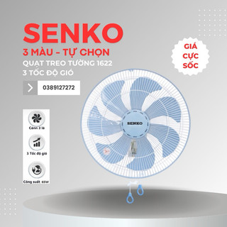 Quạt treo tường senko 1622 3 tốc độ gió, 7 cánh siêu mát
