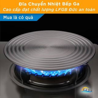 Đĩa Chuyển Nhiệt Bếp Ga Cao Cấp 24cm Bảo Vệ Đáy Nồi Rã Đông Thực Phẩm Tự Nhiên SSGP