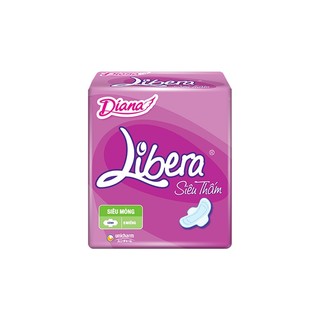 Băng vệ sinh diana libera siêu thấm gói 8 miếng, bvs diana libera chính hãng có cánh/không cánh