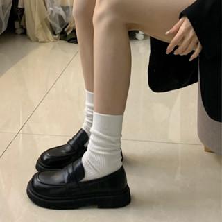 Giày loafer nữ KICHI giày lười chất da trơn tôn dáng giày đốc oxford basic đi làm đi học đi chơi dễ phối đồ CC da lì