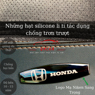 Thảm taplo da pu nappa 3d crv 2024 được thiết kế ghép nối trên bề mặt thảm