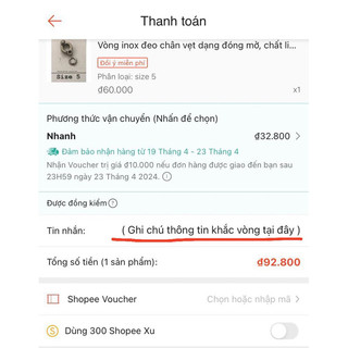 Nhẫn khắc cho vẹt .