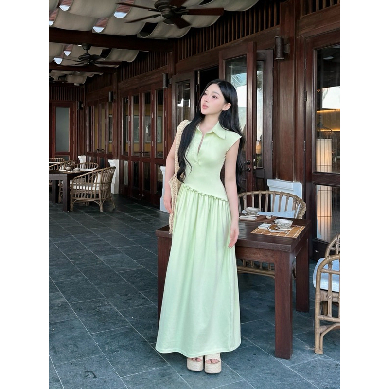 Đầm sát nách dáng dài cocobebe siêu đẹp