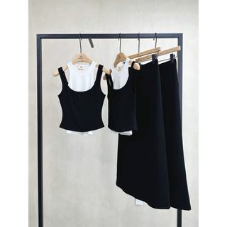 Sét áo kiểu kèm chân váy basic 3 món