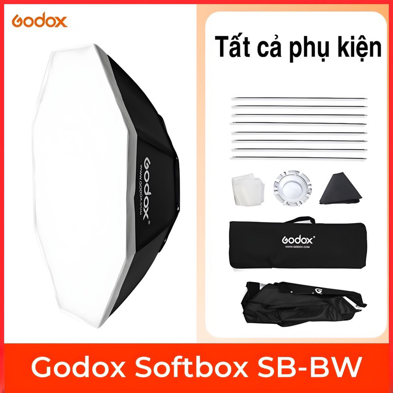 sofbox godox  bát giác 95cm -120cm
