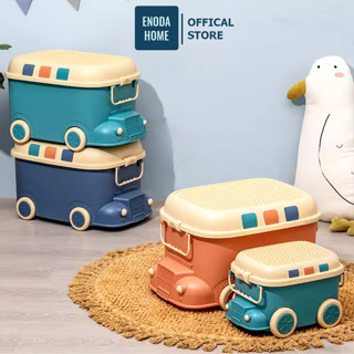 Thùng Đựng Đồ Chơi ENODA HOME Có Bánh Xe, Thùng Đựng Đồ Chơi Hình Ô Tô 3 Màu, 3 Kích Thước Có Thể Di Chuyển Q013