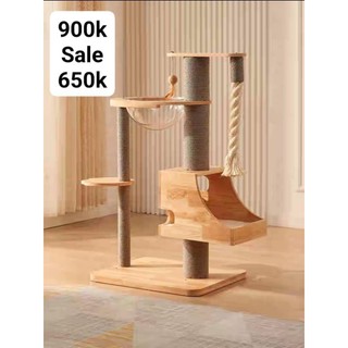 Cattree cho mèo, nhà gỗ cho mèo sale