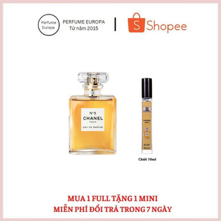 Nước hoa mini dành cho nữ chanel n5 vàng edp 10ml