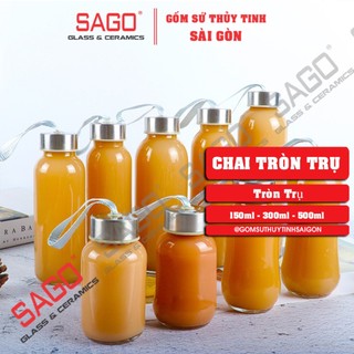 Combo 05 Chai dây thủy tinh 150ml / 300ml / 500ml , Tùy Chọn Dung Tích