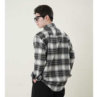 Áo Sơ Mi Nam Tay Dài Flannel Kẻ Caro Form Rộng QTSM06 Menswear Nam