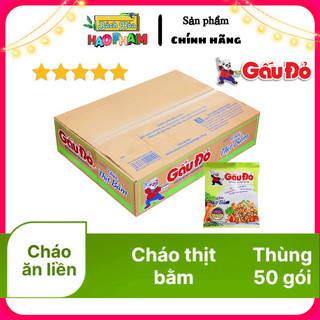 Thùng cháo gấu đỏ , hương vị cháo thịt bầm