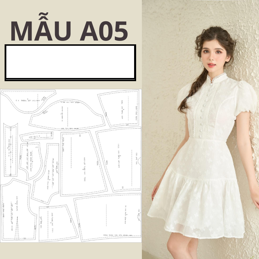 RẬP GIẤY A0 ĐẦM DÁNG A MÃ A05