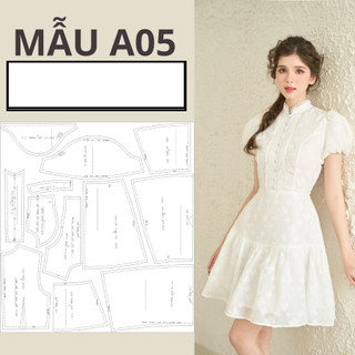 Rập giấy a0 đầm dáng a mã a05