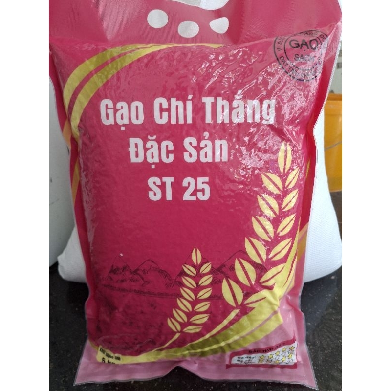 Gạo st25 túi 5kg gạo thơm thượng hạng hàng cao cấp