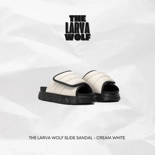 Dép Nam Nữ Tăng Chiều Cao THE LARVA WOLF SLIDE SANDAL - CREAM WHITE