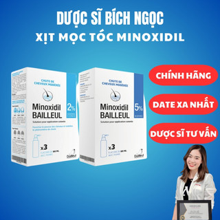 Xịt tóc Minoxidil 2%, Xịt mọc tóc minoxidil 2% Nhập khẩu Pháp, xịt minoxidil 2% và 5% Ngăn rụng tóc, kích thích mọc tóc