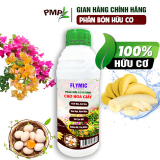 Phân bón hoa giấy Flymic PMP giúp kích hoa, lặp hoa nhanh, sai hoa, hoa nở đồng loạt chai 1 lít