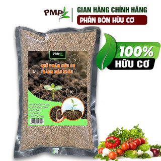 Phân hữu cơ bánh dầu trẩu PMP ủ vi sinh cho rau sạch, hoa cây cảnh 01Kg