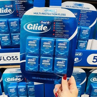 Chỉ nha khoa Oral-B Glide Advanced, vỉ 6 hộp x 44m