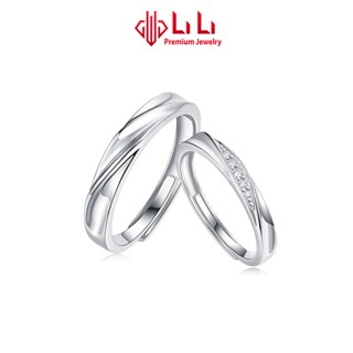 Nhẫn bạc cặp đôi LiLi S925 đính kim cương Moissanite cao cấp Laverna LILI_053662