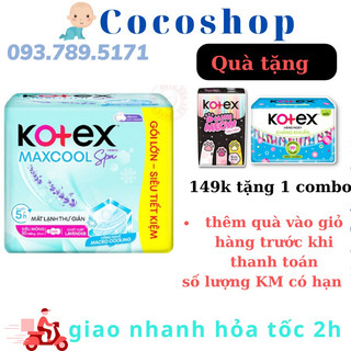 Băng vệ sinh Kotex Maxcool French spa siêu mỏng cánh 23cm 8 miếng/ 20 miếng
