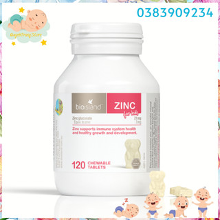 Kẹo nhai Kẽm Bio Island Zinc Úc cho bé