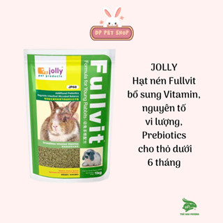 JOLLY - Hạt Nén Fullvit Bổ Sung Vitamin, nguyên tố vi lượng, Prebiotics Cho Thỏ Dưới 6 tháng - Thỏ Đan Phượng