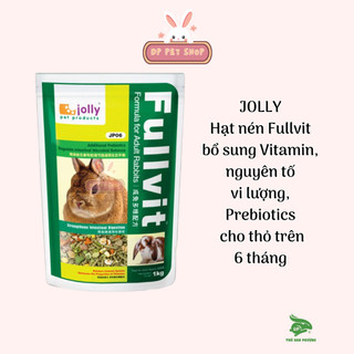 Jolly - Thức ăn Fullvit bổ sung Vitamin, nguyên tố vi lượng, Prebiotics cho thỏ trưởng thành - Thỏ Đan Phượng