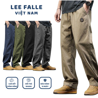 Quần Kaki Nam Cao Cấp Cạp Chun Ống Suông Thoải Mái. Quần Dài Kaki Baggy Nam Dáng Đứng Ống Rộng - QKK18