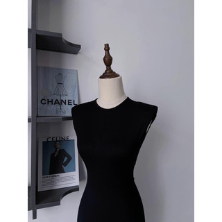 đầm body dáng dài hở lưng xẻ tà