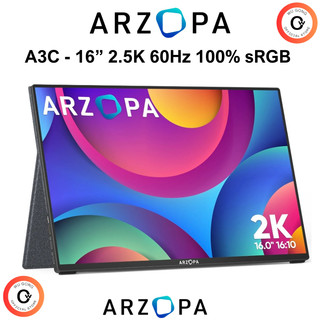 ARZOPA 2.5K - Màn Hình Di Động Arzopa 16 Inch Tấm Nền IPS 2.5K 100% sRGB. Arzopa Portable Monitor 2024. ARZOPA Z1RC 2.5