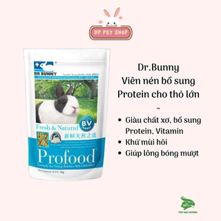 Dr.Bunny Profood Thức Ăn Giàu Chất Thô Xơ, Làm Đẹp Lông, Chống Cầu Trùng Cho Thỏ Lớn 1kg