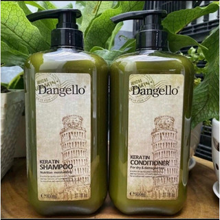  COMBO GỘI XẢ DANGELLO 800ml  chai. bộ gội xả nhập khẩu chính hãng phục hồi dưỡng tóc sâu bên trong 