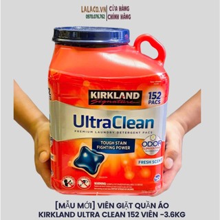 [Mẫu mới] Viên Giặt Quần Áo KIRKLAND ULTRA CLEAN 152 viên