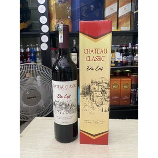 Vang đà lạt đỏ chateau classic 12% 750ml