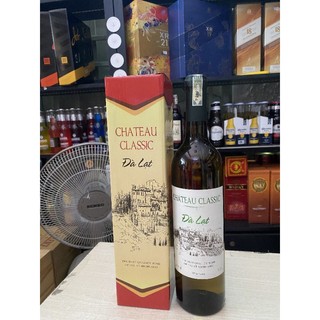 Vang đà lạt trắng chateau classic 12% 750ml