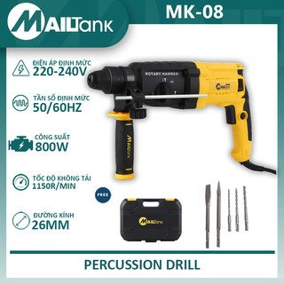 Máy khoan mailtank mk08 máy khoan bê tông 3 chức năng 800w máy khoan đục bê tông khoan tường\khoan sắt